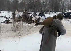 Реалистичное сражение развернулось на реконструкции битвы за Воронеж