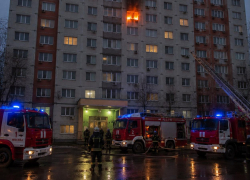 33 человека спасены при пожаре в многоэтажном доме в Воронежской области