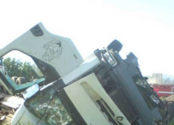 Две фуры столкнулись на «встречке»  на воронежской трассе 