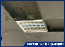 «Дети занимались в темноте»: протекающая крыша спровоцировала короткое замыкание в воронежской гимназии  