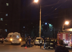 Последствия столкновения мотоцикла с Audi Q7 сняли в Воронеже