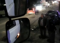 Опубликовано видео с места массового ДТП под Воронежем 