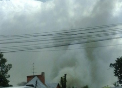 40 спасателей тушат крупный пожар в центре Воронежа