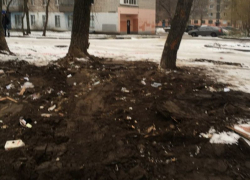 В Воронеже убрали гору мусора на переулке Гвардейском