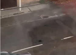 Момент эффектного газового прорыва в центре Воронежа сняли на видео