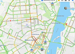 Жуткие пробки сковали Московский проспект и Плехановскую в Воронеже вечером 2 марта 