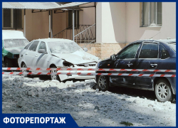 Опубликовано фото с места попадания БПЛА в жилой дом в Воронеже 