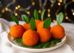 Что приготовить к Новому году: закуска «Мандаринки»