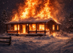 Рецидивист убил знакомого осколком бутылки и поджег его дом под Воронежем