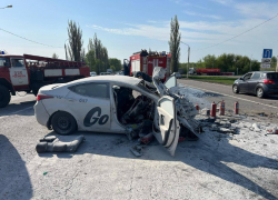 Опубликовано фото с места смертельного ДТП с такси под Воронежем 