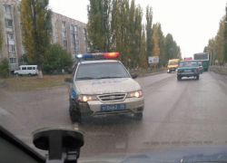 Под Воронежем водители сообщили о ДТП с участием полицейского патруля