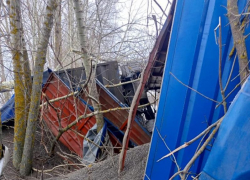 Опубликовано фото последствий ДТП с грузовиком, где погиб водитель в Воронежской области