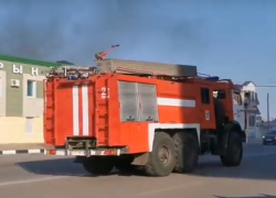 Опубликовано видео горевшего рынка в Воронежской области