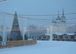 О более позднем открытии ледового катка на Адмиралтейской площади предупредили воронежцев