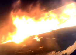 Рано утром в воронежском микрорайоне Машмет сгорел автобус