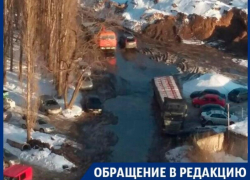 Дорога к ЖК превратилась в ад для автомобилистов Воронежа