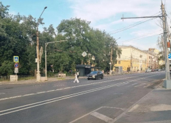 Пешеходный переход исчез перед Бунинским сквером в Воронеже