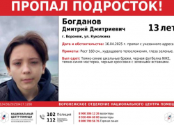 13-летний подросток без вести пропал в Воронеже