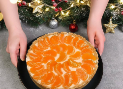 Что приготовить к Новому году: мандариновый торт без выпечки