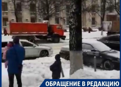 Коммунальщики ублажали чиновников во время снегопада в Воронеже