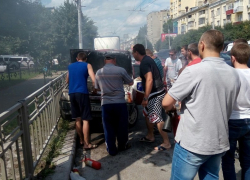 Пожар на Московском проспекте в Воронеже попал на видео