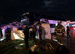 Больше десятка человек попали в больницу после ДТП с автобусами на трассе под Воронежем