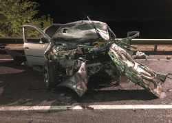 Опубликованы кадры страшной аварии с четырьмя погибшими в Воронежской области