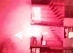 Взрывы во время угрозы атаки БПЛА попали на видео в Воронеже