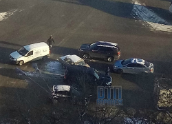 Массовая авария спровоцировала пробку на Левом берегу Воронежа