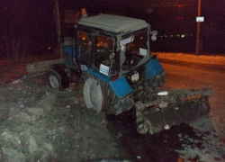 В Воронеже рано утром сгорел трактор «Беларусь»