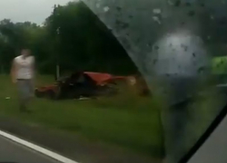 Воронежцы записали последствия массового ДТП на Острогожской трассе