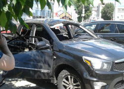 Последствия взрыва газового баллона в машине показали на фото в Воронеже