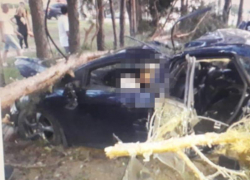 Опубликованы фото с места жуткого смертельного ДТП со столбом в Воронеже