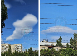 Кашалот и НЛО: необычные облака воронежцы заметили в небе над городом