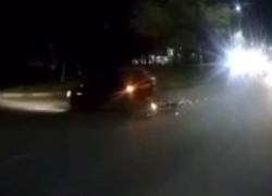 Появилось видео смертельной аварии с мотоциклистом в Воронеже