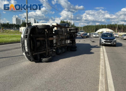 Последствия массового ДТП с «перевертышем» показали в Воронеже 