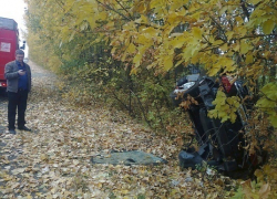 В Воронежской области на скользкой трассе иномарка перевернулась несколько раз 