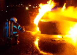 В Воронежской области дотла сгорел «Шевроле»