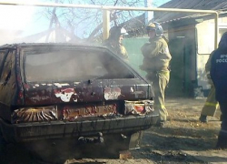 В Воронеже дотла сгорела «восьмерка»