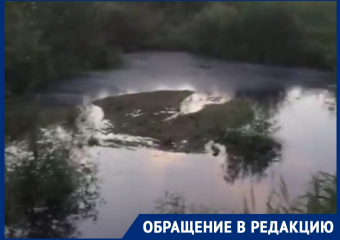 Мощный сброс нечистот в водохранилище воронежцы записали на видео