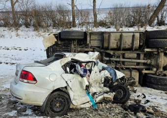 Опубликовано фото с места гибели 4-дневного ребёнка и женщины на воронежской трассе