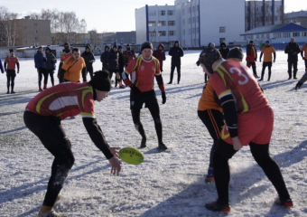 На День зимних спорта новички воронежского регби прошли боевое крещение