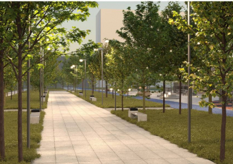 Бульвар в ЖК «Яблоневые сады» - пространство для счастья