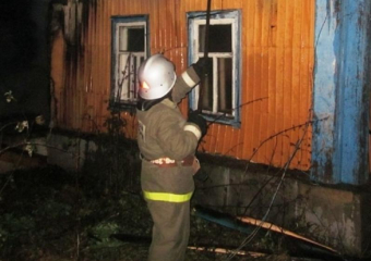 Двух человек вытащили из полыхавшего дома в Воронежской области 