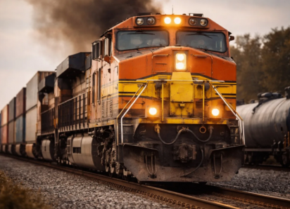 Грузовой поезд снес легковушку на ж/д переезде в Воронежской области