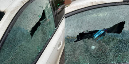 Читательница показала фотографии ее расстрелянной машины на парковке в Воронеже