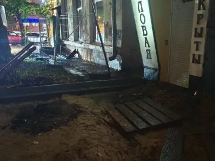 Центр Воронежа превратился в грязевую полосу препятствий