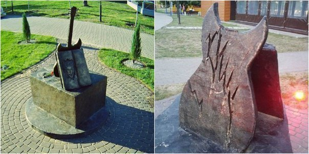 В Воронеже вандалы оторвали гитарный гриф от памятника солисту «КиШ»