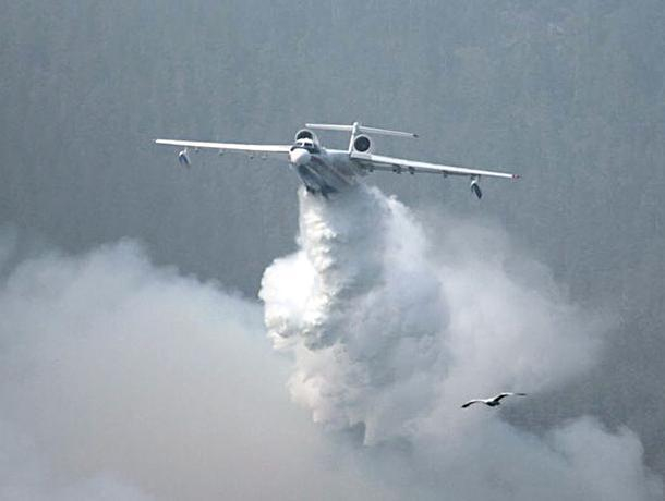 К тушению пожара на полигоне «Погоново» привлекли самолет Минобороны
