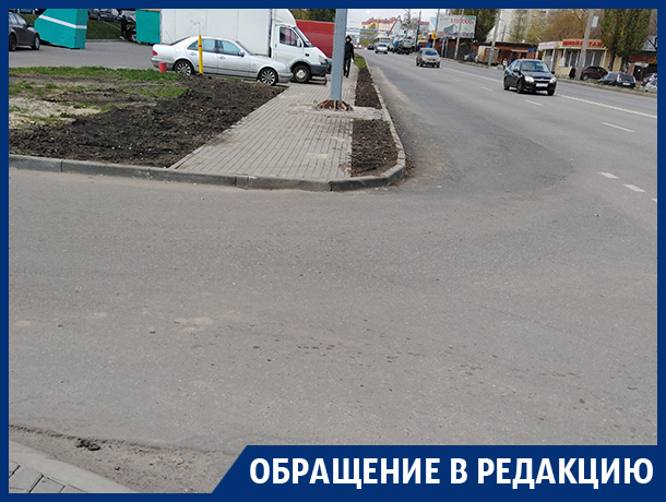 Благие намерения дорожников создали опасный участок в Воронеже